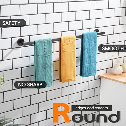 32 Inch Bathroom Towel Bar Bath Towel Rack Kitchen Towel Holder Long Towel Rails Wall Mounted SUS304 Stainless Steel Oil Rubbed Bronze AN4001ORB (Oil Rubbed Bronze / 32-Inch)