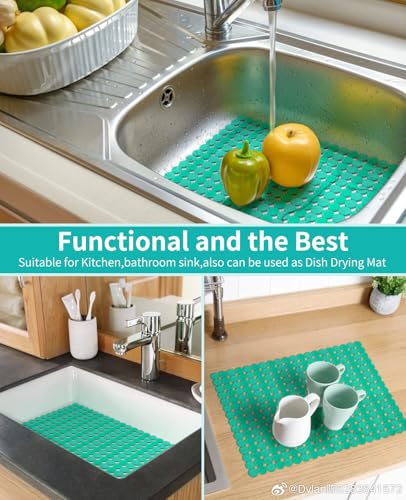 2 Pack Kitchen Sink Mat (Green)