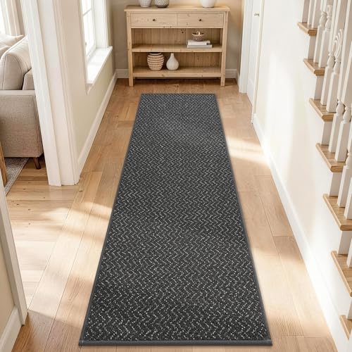 Hallway Runner Rugs Non (Dark Grey / 2' x 6')