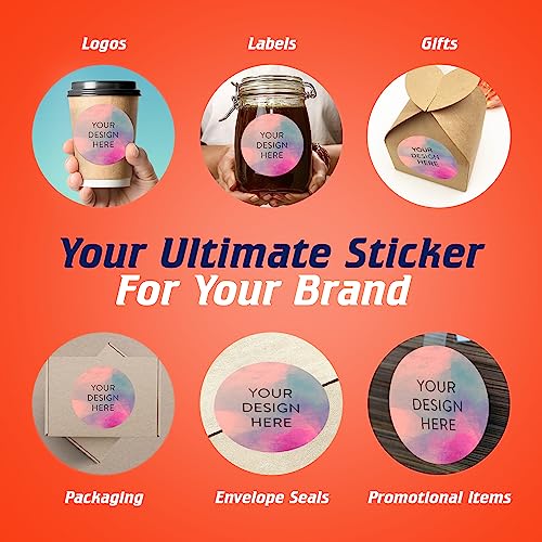 100 Custom Vinyl Stickers (100 Count)