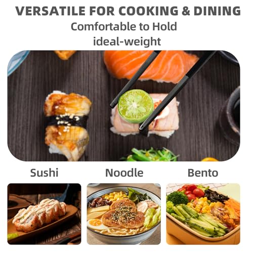Dragon & Phoenix Reusable Stainless Steel Chopsticks (Stainless Steel)