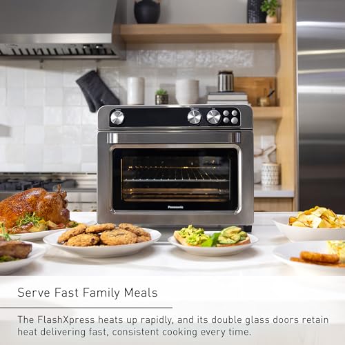 FlashXpress Family Size Air Fryer Toaster Oven Combo (FlashXpress XL / Silver)