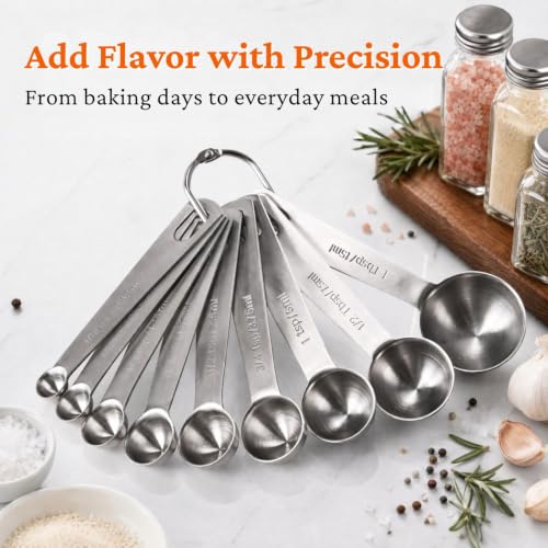 35PCS Stainless Steel Measuring Cups and Spoons Set (Set of 35)