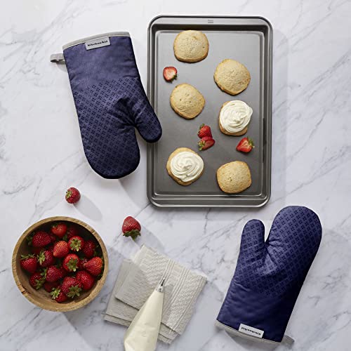 Asteroid Oven Mitt Set (7"x12.5" / Cobalt Blue)