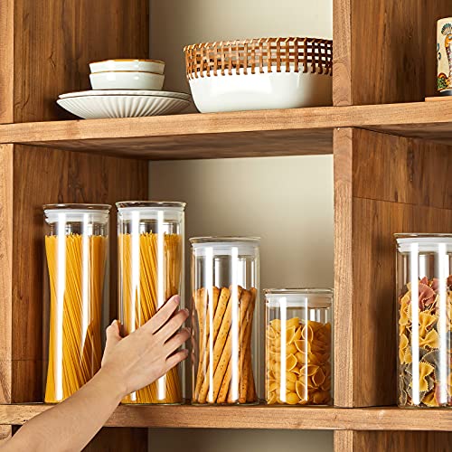 10oz Glass Jars with Airtight Lid (Clear / 1-10oz 4Pack)