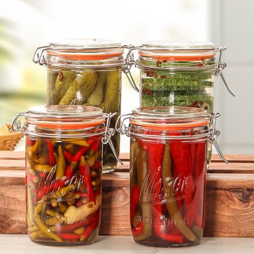 24oz Wide Mouth Mason Jars (24oz 4pack)