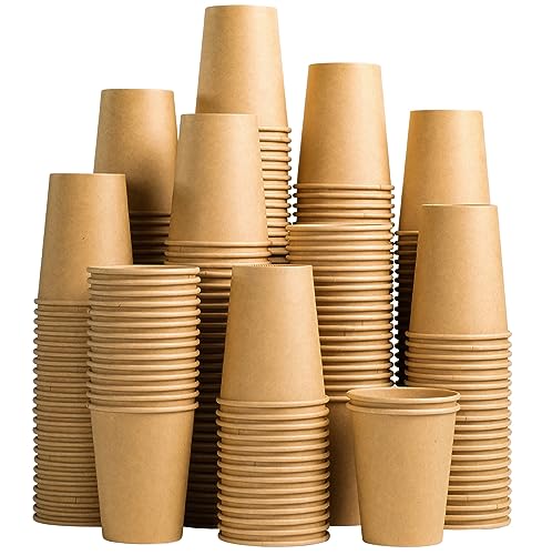 200 Pack 10 oz Kraft Paper Cups (Kraft-10oz-200pack)