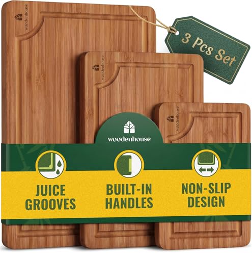 Wooden Cutting Board Set of 3
