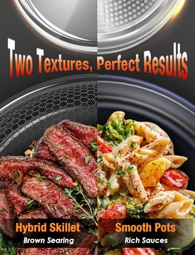 Ceramic Pots and Pans Set Non Stick (Charcoal Gray)