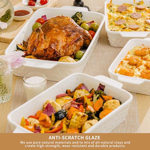 Casserole Dishes for Oven (4 Count)