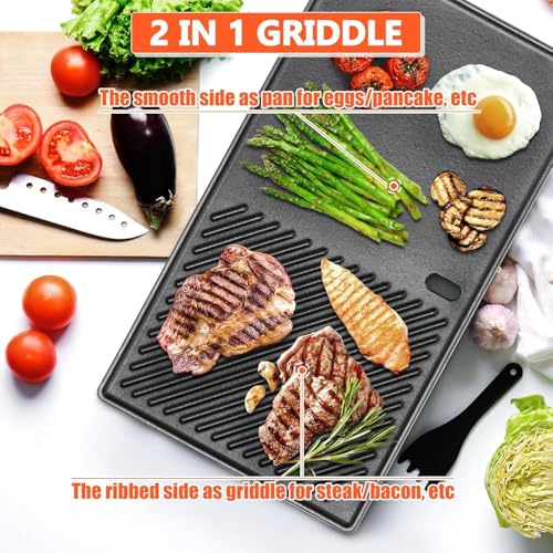 Reversible Griddle Replacement Parts (18.9" x 11.2" x 0.5")