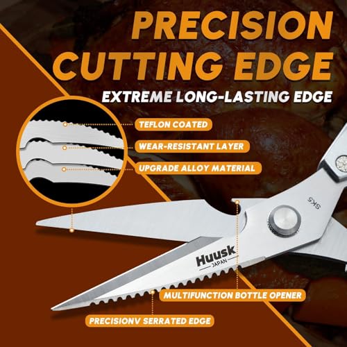 Kitchen Scissors and Vegetable Peeler Set (Bright Silver)