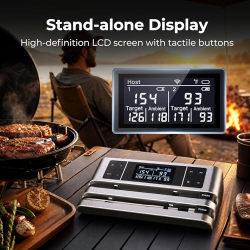 Wireless Smart Meat Thermometer (Dual probe)