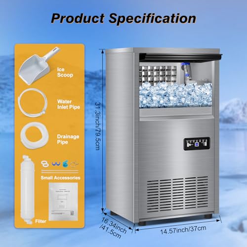 Commercial Ice Maker Machine (140Lbs/24H)