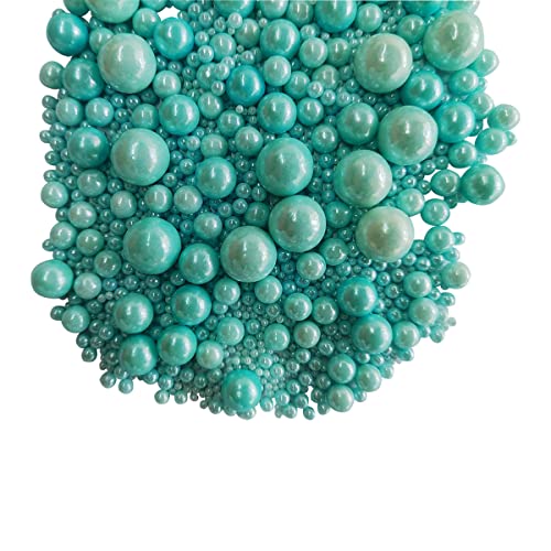 Edible Blue Sugar Pearls Candy Sprinkles 120G (Blue)