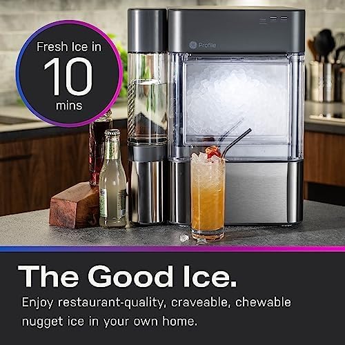 GE Profile Opal 2.0 XL Countertop Nugget Ice Maker with 1 Gallon Tank (Stainless Steel)