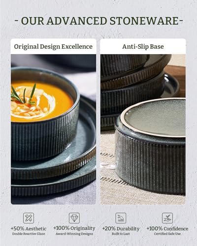 Star Dinnerware Sets with Mugs (Deep Forest)