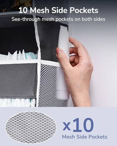 1 Pack Compact Size Over Door Organizer Slim Door Storage for Small (Dark Grey / 1 Pack-Compact)
