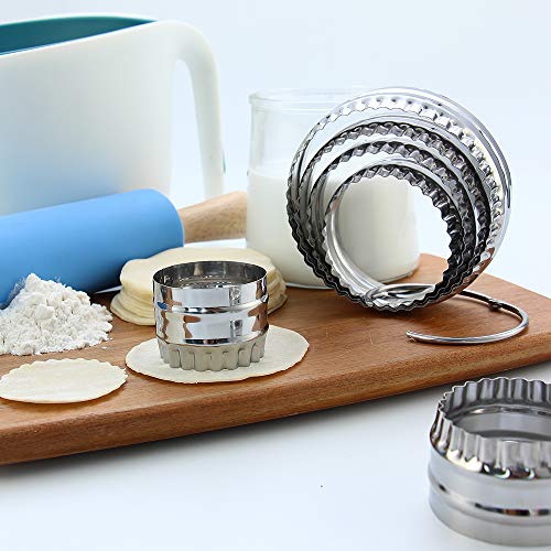 Fluted Cookie Cutters (6 PCS - Fluted Round)