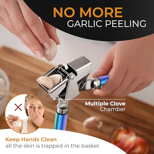 Garlic Press and Peeler Set