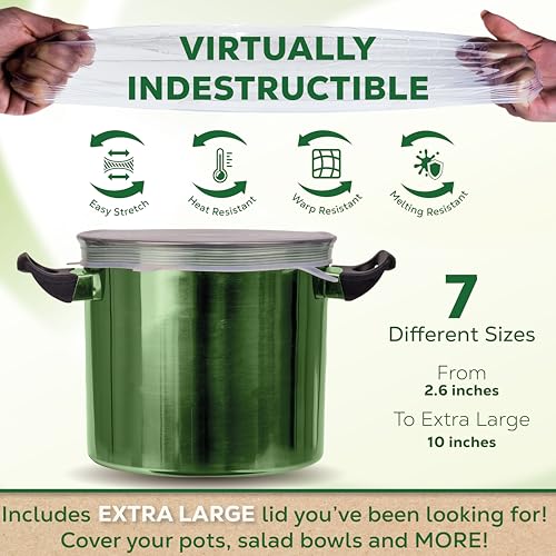 Reusable Silicone Lids (Variety Pack, 7 Pack)