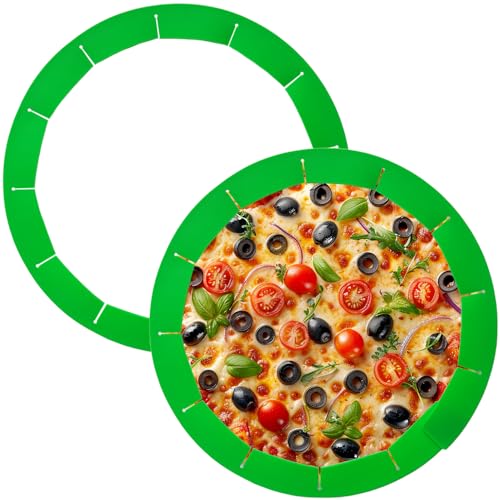 Adjustable Pie Crust Shields Baking Protectors (Green-2pcs)