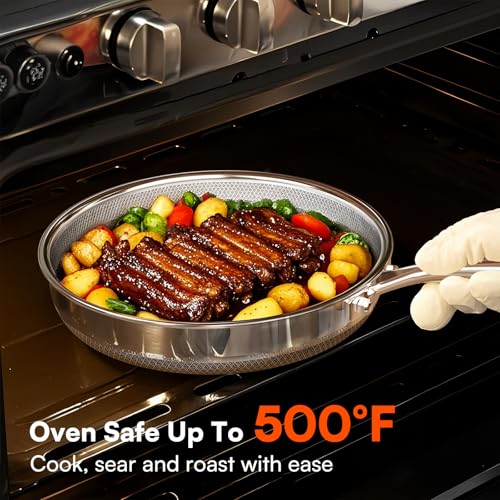 Non Stick Frying Pans with lid (Pan + Lid / 8-inch)
