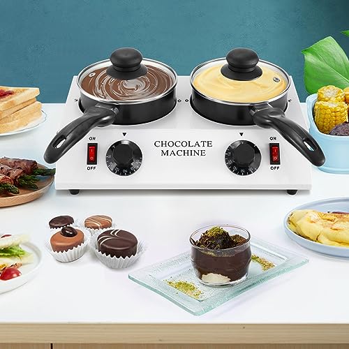 Chocolate Melting Pot Electric Chocolate Melter Warmer Dual (Double Pots)