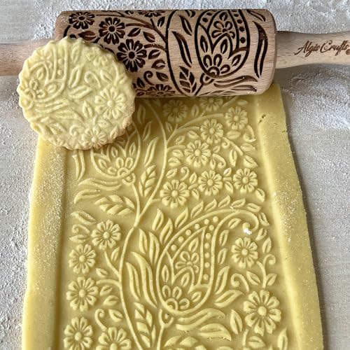 FLORET 3 Kid Rolling Pin Set with Lotus