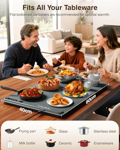 Warming Mat for Food (Dark Grey / Large)
