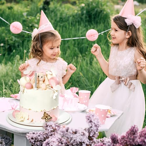 48 Pcs Balls Cake Topper Decorations Balloon Cupcake Toppers Foam Cake Topper Balls Cake Balls Decorations for Birthday Party Wedding Anniversary Cake Decorating (48 Count)