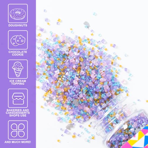Unicorn Sanding Sugar Edible Glitter Stars Mix (Unicorn)