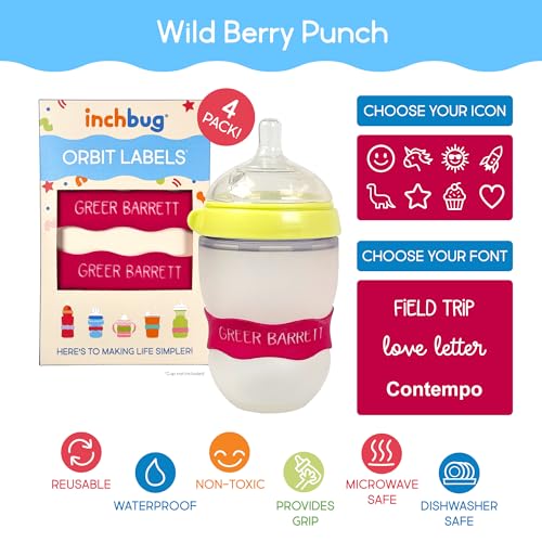 Orbit Labels Silicone Bottle Bands (Wild Berry Punch)