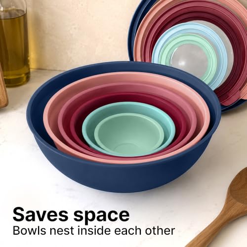 12 Piece Plastic Mixing Bowls with Leak (452.48 Count)