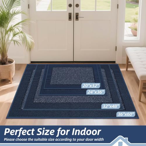 Indoor Door Mat 32" x 48" (Blue / 32" X 48" (Rectangular))