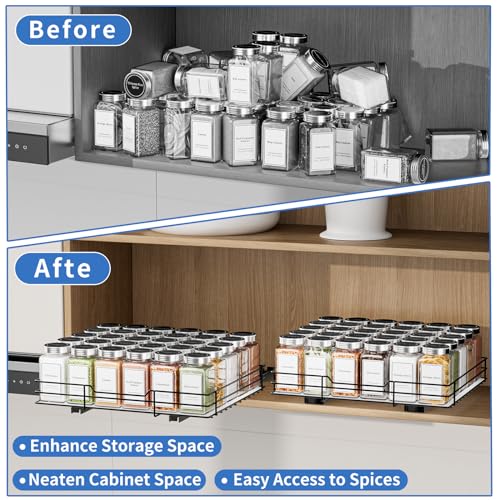 Spice Rack Organizer for Cabinet