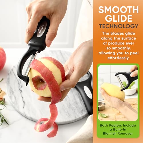 Swivel Vegetable Peeler & Y Potato Peeler w (2 Count)