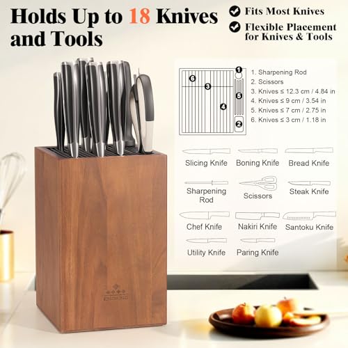 Universal Knife Block Without Knives (Square Knife Block)