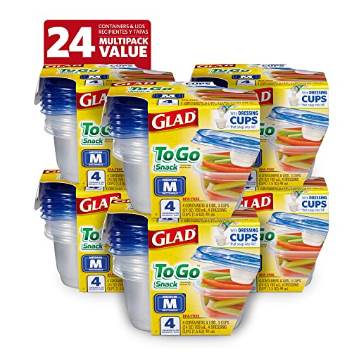 GladWare To Go Medium Rectangle Snack Containers (Rectangle / 24 oz - 24 Count)