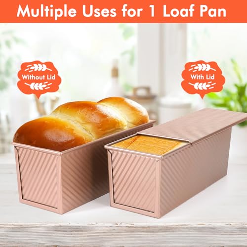 2lb Pullman Loaf Pan with Lid (Rose Gold / 2lb 1pc)