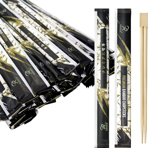 50 Chopsticks Disposable Bulk (9 Inch / Bamboo)