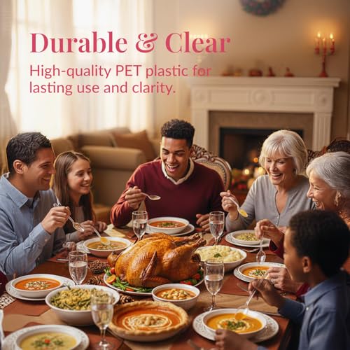 100 Pack Clear Plastic Spoons Bulk (100ct / Clear)