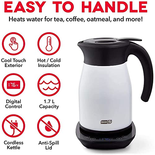 Insulated Electric Kettle (1.8 Quarts / Matte White)