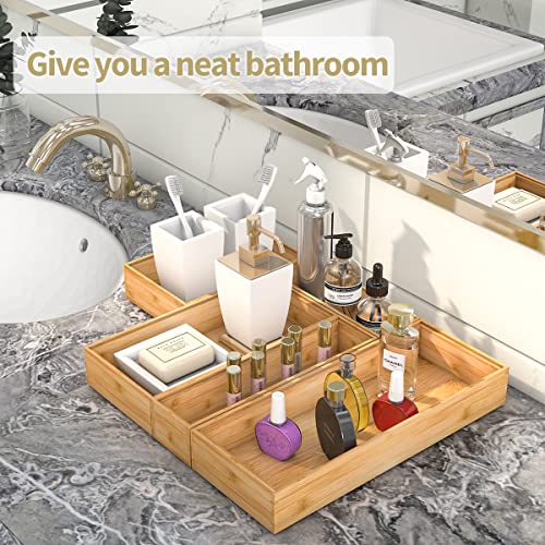 Bamboo Kitchen Drawer Organizer 12"x 6" (2 Count)