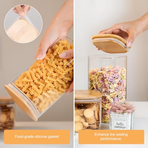 Glass Storage Jars 6 Pack (6 Ounce)