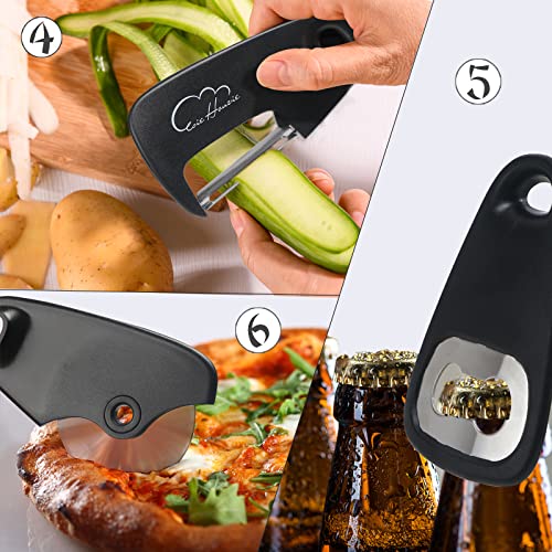 Kitchen Gadgets Set 6 Piece (Classical Black 6pcs)