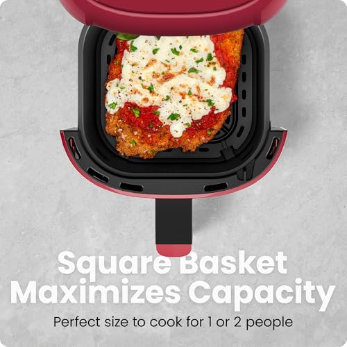 2 Qt Mini Air Fryer (2 Quart / Red)
