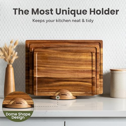 Cutting Boards for Kitchen (Brown / 4-Piece)
