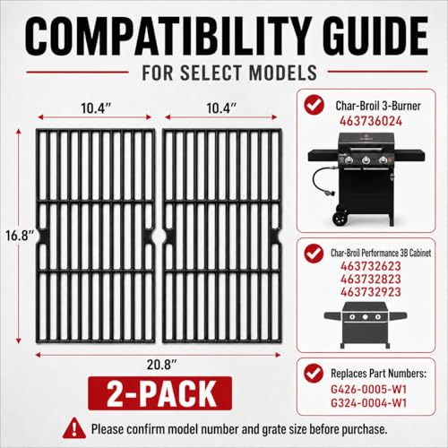 Grill Grates for Char (16.8" x 21")