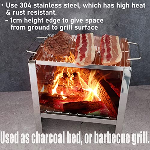 304 Stainless Steel 9.6'' x 6.8'' Cooking Grill Grate Cooking Grid Cooking Grate B5 (9.6'' x 6.8'' (B5-W))